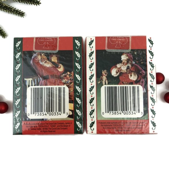 Coco-Cola Playing Cards Christmas Gift Set NIB, Two Decks Coke Brand Cards - Picture 7 of 10